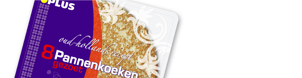 Rosens packaging design -Plus retail pannenkoeken